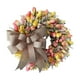 thumbnail image 1 of Gorgeous Door Wreath Guirnaldas falsas con Bowknot Wreath Puerta Colgante de pared para fiestas Jardín Exterior Decoración 35cm Sunnimix Corona colgante de puerta delantera, 1 of 8