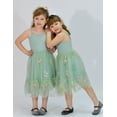 thumbnail image 3 of Oudiya Toddler Girls Tutu Party Dress Tulle Ruffle Hem Cami Summer Dress for Kids 2-6Y, 3 of 7