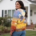 thumbnail image 4 of DISNIMO Koala Butterfly Printed Womens Zip Up Hoodies Long Sleeve Sport Sweatshirt Lightweight Hooded Jackets with Pockets, 4XL, 4 of 6