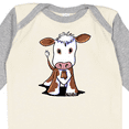 thumbnail image 4 of Inktastic Little Brown Cow Boys or Girls Long Sleeve Baby Bodysuit, 4 of 5