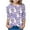 Purple, variant on Lovzfmll Girls' Easter Print Top, Casual Three-Quarter Sleeve Tee, Holiday Graphic Crew Neck Play Shirt for Toddler 3-4 Years