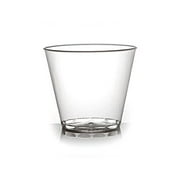 Fineline Settings 405-CL, 5 Oz. Savvi Serve Clear Plastic Tumblers, Disposable Heavy Base Brandy Whiskey Tumblers,... by Fineline Settings
