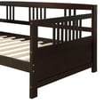 thumbnail image 5 of Wooden Daybed Frame Twin Size Platform Bed Frame Wooden Slats Support No Box Spring Needed Sturdy Sofa Bed for Bedroom Living Room, 5 of 7