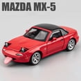 thumbnail image 1 of 1:32 Mazda RX7 AE86 JDM Mazda MX5 Car Model Alloy Car Die Cast Toy Car Model Sound and light Children's Toy Collectibles MX5 Red, 1 of 6