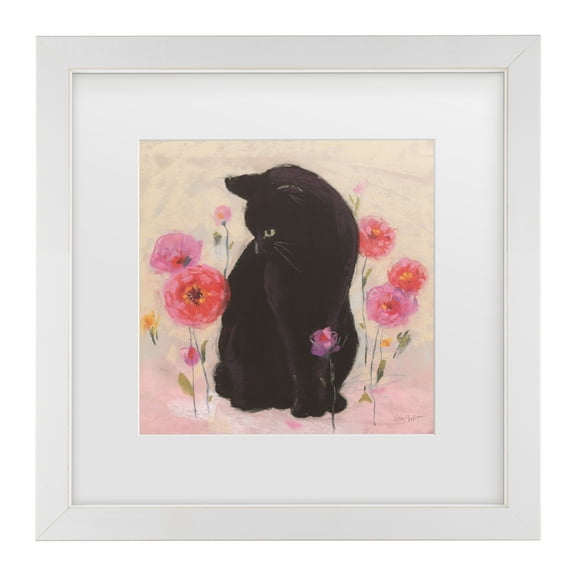 Lisa Audit 'Nina the Cat 01' Matted Framed Art