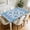 Azulejo Tile, variant on ARTSLION Waterproof Fitted Rectangle Tablecloth With Elastic Edge, Wipeable Table Cover For 6 Ft Tables, Perfect For Outdoor Picnic & Camping,30x72in,Denim Patch