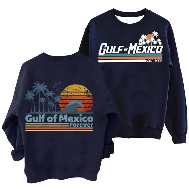 Mexico Shirt The Gulf of Mexico: A Hub for International Trade and Tensions Navy 2XL