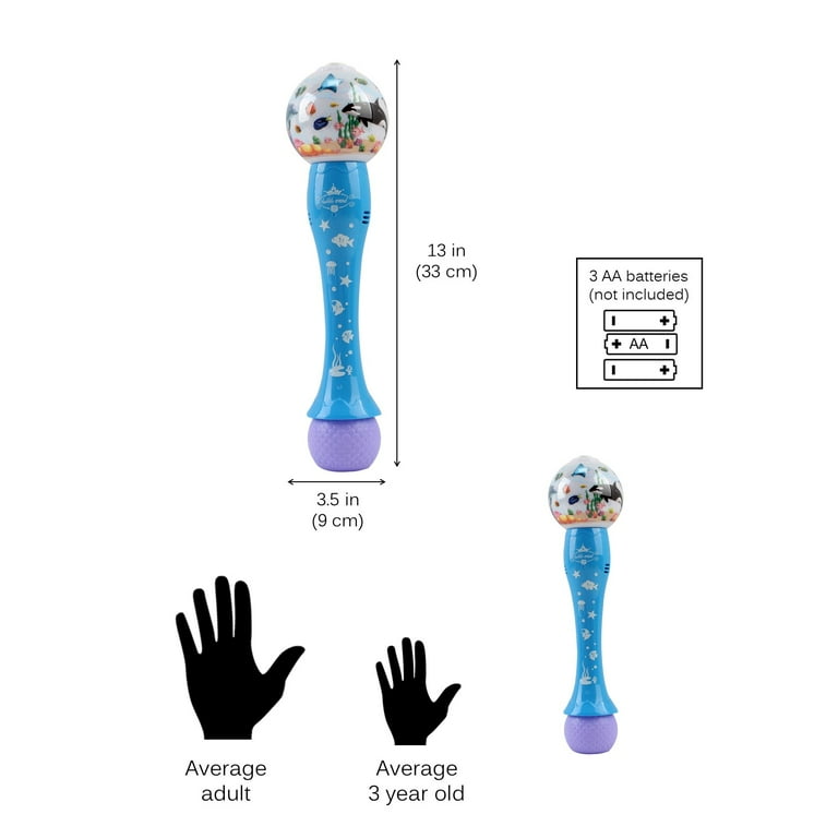 Vokodo Bubble Blower Ocean Theme Wand Blows Hundreds Per Minute With Light Music Includes Soap Solution Battery Operated Blaster Gun Kids Party
