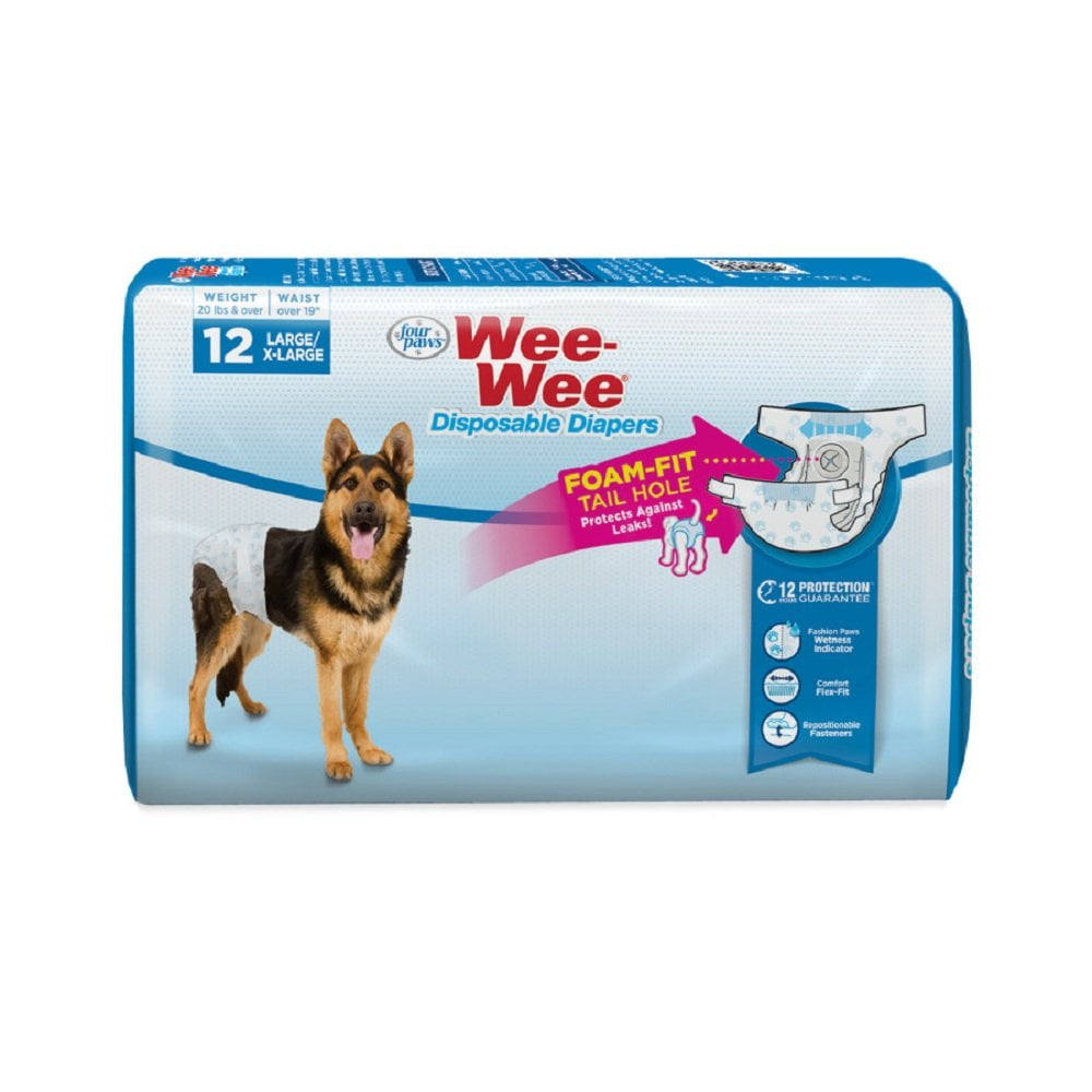 Disposable Dog Diaper Female X Large 50 ct Walmart