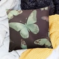 thumbnail image 2 of BANET Throw Pillow Covers Home Decor  Butterfly Botanical Summer Vintage Spring Leaf Pillow Cases Decorative  Outdoor Cushion Couch Sofa Pillowcases 12x12in, 2 of 5