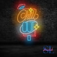 thumbnail image 3 of Shinelab Retro Chill Out Neon Sign, Chill Led Sign, Chill Area Wall Art, Chill Wall Decoration Gifts for Home Bar 1202, 3 of 5