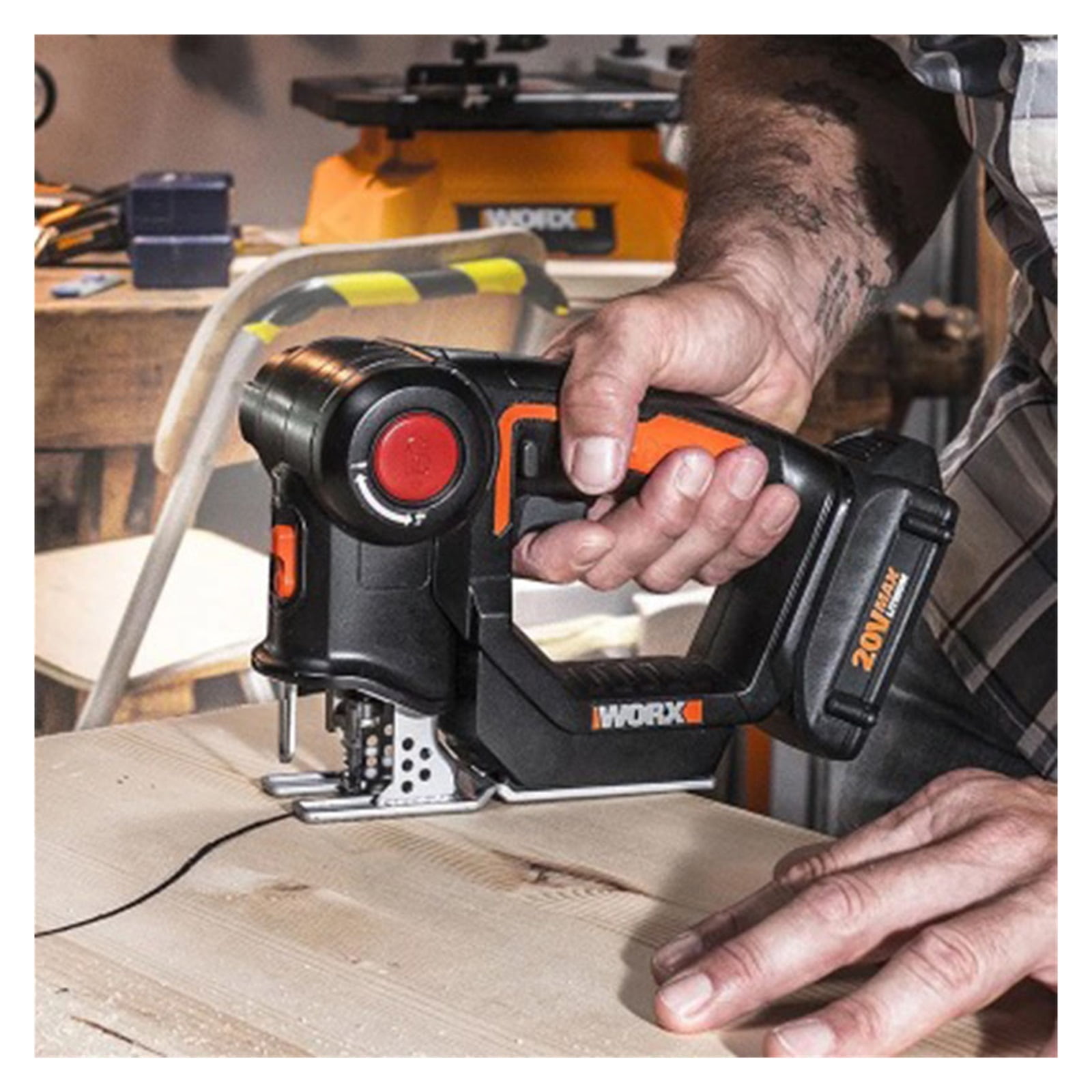 Electric Jig Saw Woodworking Jig Saw High Speed Electric Saw Cutting Metal Wood Cutting Machine Multifunctional Electric Saw ,Easy to Use