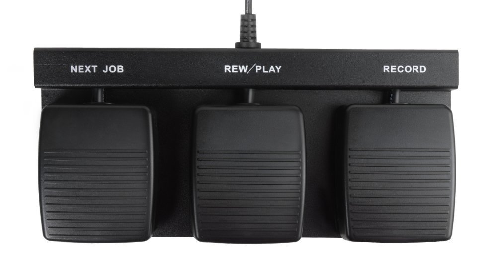 3Function USB Foot Pedal for Handsfree Dictation