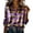 Multicolor D, variant on Asxite Womens Summer Tops Casual Fashion Print Lapel Collar Button Down Breathable Long Sleeve Shirts