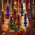 thumbnail image 4 of 6 Pcs Flocked Christmas Ball Irregular Shape Shatterproof Xmas Ball Lightweight Festive Hanging Decorations for Xmas Tree Home Decor, 4 of 8