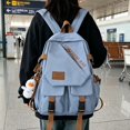 thumbnail image 4 of Large Capacity Minimalist Nylon Backpack Casual Trendy Travel Daypack for College Women Men, 4 of 5
