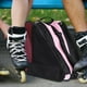 thumbnail image 5 of Bolsa para patinaje sobre ruedas, bolsa para patinaje sobre hielo, bolsa de mano portátil de gran capacidad y moda. rosa, 5 of 8