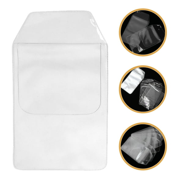 6Pcs Pocket Protector Multi-Purpose Holds Pens Pointers Cards Pouches Clear Pocket Protector for Shirts Laboratory Coats Pants