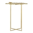 thumbnail image 4 of Mesa auxiliar Zuo Lotus Gold Iron 42x41x54 cm para interiores, 4 of 9