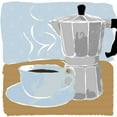 thumbnail image 2 of Santiago, Daniela 20x20 White Modern Wood Framed Museum Art Print Titled - Fresh Coffee I, 2 of 4
