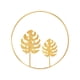 thumbnail image 2 of Ounissouiy Decoración de pared colgante de estilo nórdico para colgar en la pared, hoja de Ginkgo de hierro forjado, Fondo de decoración de pared, sala Almacenamiento y organización del hogar Ounissouiy HA022986-00, 2 of 6