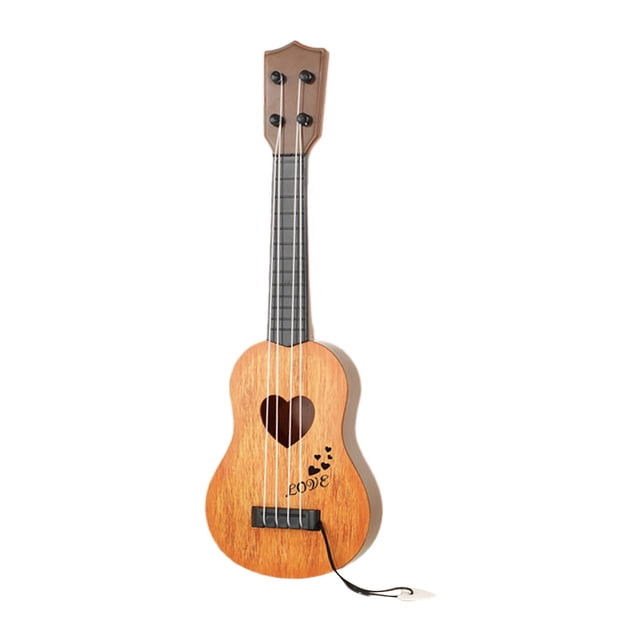 Orange Kids Play Beginner Guitar, Lightweight Soprano Ukulele, Educational Musical Toy With 4 Strings, Youth Music Learning Instrument