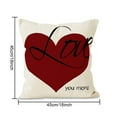 thumbnail image 3 of Funda de almohada de lino con estampado de pareja para el Día de San Valentín, para sofá, decoración del hogar, 3 of 6