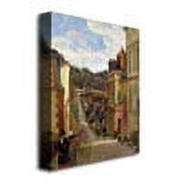 Trademark Fine Art "A Suburban Street" Canvas Wall Art by Paul Gauguin