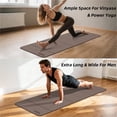 thumbnail image 3 of YOHAO Yoga Mat,Large Size:75"×32",Foldable Workout Mat for Yoga,Pilates and Travel,Anti-rolling,Non-slip,Easy Unfold and Storage(Brown), 3 of 7