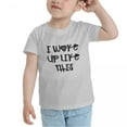 thumbnail image 3 of I Woke Up Like This Funny Toddler T Shirts for Boys Girls (Gray, Youth S), 3 of 5