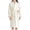 White, variant on Wensltd Nightwear Robe For Women Solid Plush Fleece V Neck Long Sleeve Belted Midi Bath Robe
