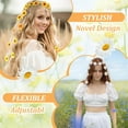 thumbnail image 5 of GIXUSIL Sunflower Headband, 2 Pcs Adjustable Headband or Crown, Hair Accessories, Costume Headwear for Women and People Attending Special Occasions, Wedding Party, Multicolor, 5 of 7