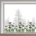 thumbnail image 1 of Calcomanías florales para ventanas con margaritas grandes de 46 x 15/116 x 38 cm, de doble cara, con diseño de flores naturales, de primavera, no adhesivas, de vinilo estático., 1 of 9