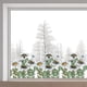 thumbnail image 1 of Calcomanías florales para ventanas con margaritas grandes de 46 x 15/116 x 38 cm, de doble cara, con diseño de flores naturales, de primavera, no adhesivas, de vinilo estático., 1 of 9