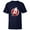 Navy, variant on Avengers Silver and Red Logo - Short Sleeve T-Shirt for Kids - Customized-Royal