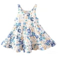 thumbnail image 2 of MEZZALL Girls Summer Floral Dress Casual Party Wear For Toddler Elegant Sleeveless A-Line O-Neck Boho Dresses, 2 of 4