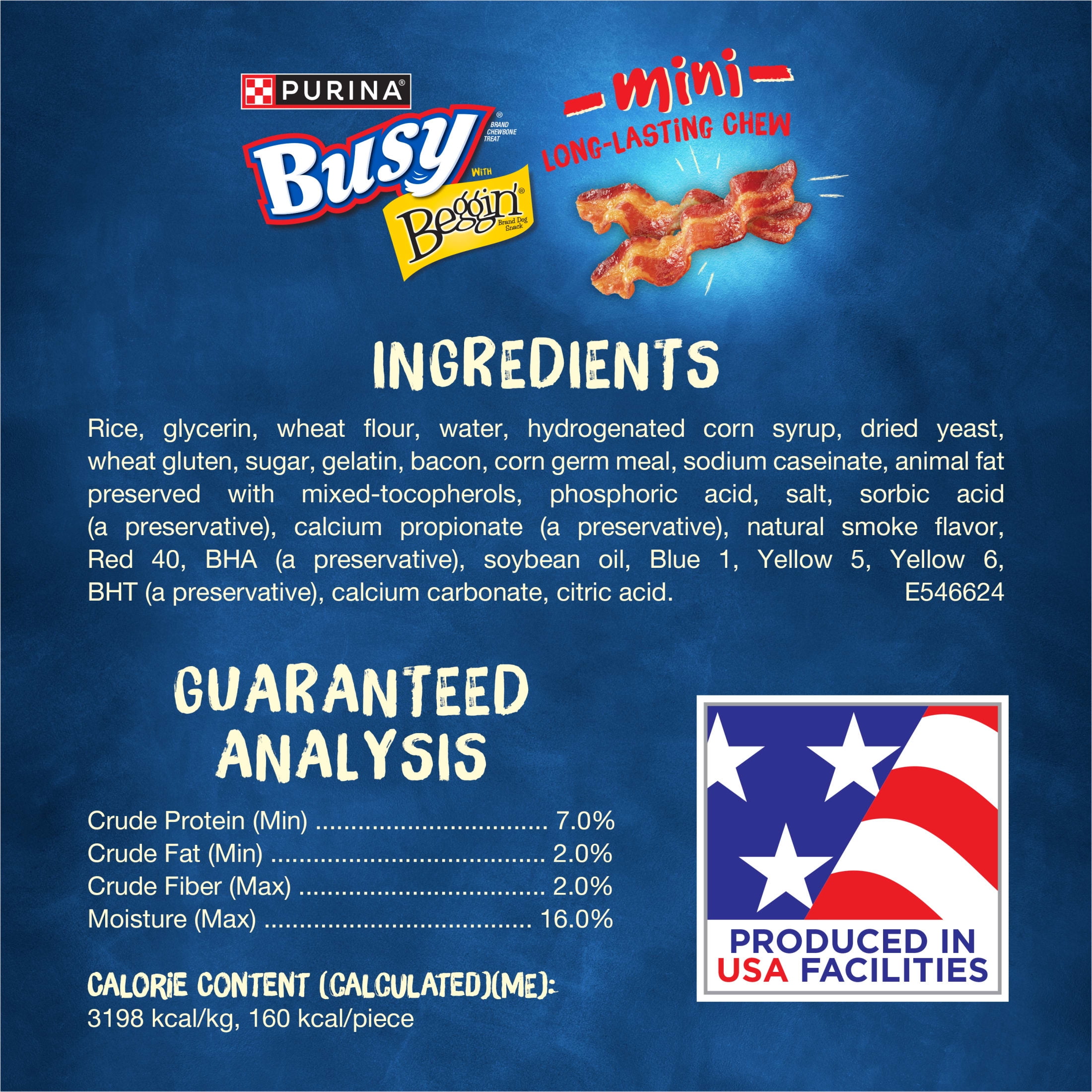 Purina Busy Bone with Beggin' Twist'd Small Dog Treats with Bacon Chews, 20.2 oz Pouch (12 Count)