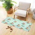 thumbnail image 6 of Haosy Otter with Sunglasses Swimming Bathroom Rugs Non Slip Absorbent Soft Plush Quick Dry Bath Mat, 39"x20", 6 of 8