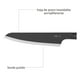 thumbnail image 3 of HUDSON VALLEY | Cuchillo de Chef 20.3 cm Color Negro y Plata, Acero Inoxidable Premium y Mango Soft Touch Antideslizante, Filo Plano Profesional para Cocina, 3 of 4