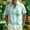 #2-Multicolor, variant on Ceisia Men's St. Patrick's Day Clover Print Short Sleeve Button-Down Shirt Collection | Gradient Clover Scatter Print Button-Up Shirt Gifts