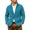 Sky Blue, variant on Men's Knit Cardigan Sweater Long Sleeve Casual Button Up Collared Top with Front Pockets Ribbed Cuffs and Hem Soft Chunky Knit Solid Color Warm Fall Winter Outerwear Everyday Wear Basic Army Green L