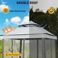 thumbnail image 5 of ABCCANOPY 11'x11' Gazebo Tent Outdoor Pop up Gazebo Canopy Shelter with Mosquito Netting, Dark Gray, 5 of 6