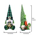 thumbnail image 3 of PRETXORVE St Patricks Day Decorations, Irish Patrick's Day Decorative Green Doll Decoration Dwarf Decoration Rudolf, 3 of 8