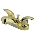 thumbnail image 2 of Kingston Brass KB6252LL Robinet de Lavabo Centre de 4 Po, Laiton Poli, 2 of 4