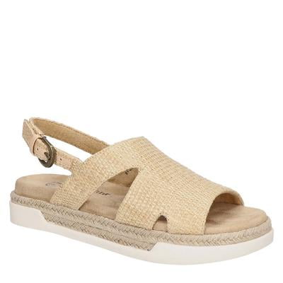 Bella Vita Women's Kato Platform Sandal, Natural Woven, 11 X-Wide