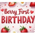 thumbnail image 4 of Colorful Theme Berry First Birthday Banner Decorative Design for Kids Party Summer Celebration Indoor Decoration, 4 of 7