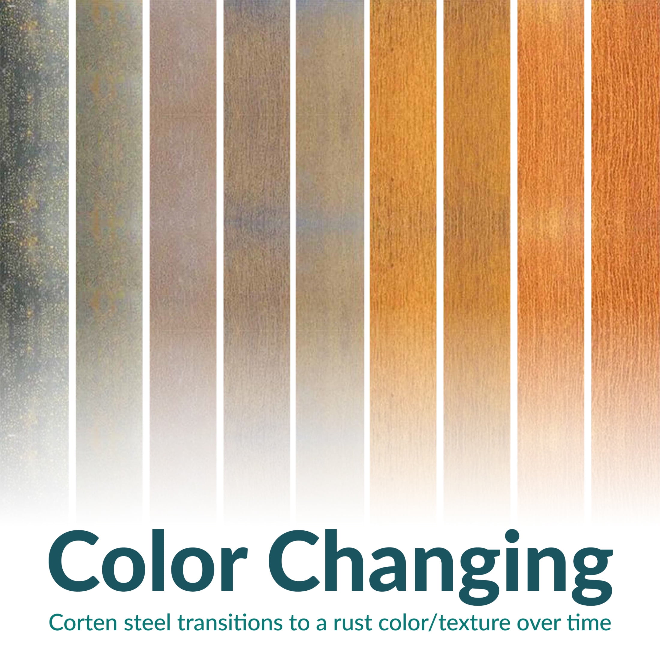 Sunnydaze 7" x 42" Corten Steel Landscape Edging Border (5 Pack)