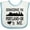 White and Blue, variant on Inktastic Portland Oregon Someone Loves Me Skyline Boys or Girls Baby Bib