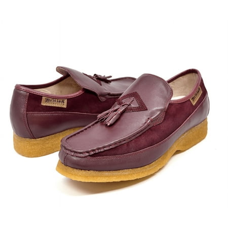 Brooklyn Leather and Suede Combo Shoes Men Slip-On boots with Tassel Detailing