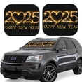 thumbnail image 1 of Fotbe Happy New Year 2025 D Juego de 2 Piezas de Parasoles para Parabrisas | Bloqueador Solar para Auto | Accesorios Plegables para Protección Solar Interior-Small, 1 of 6